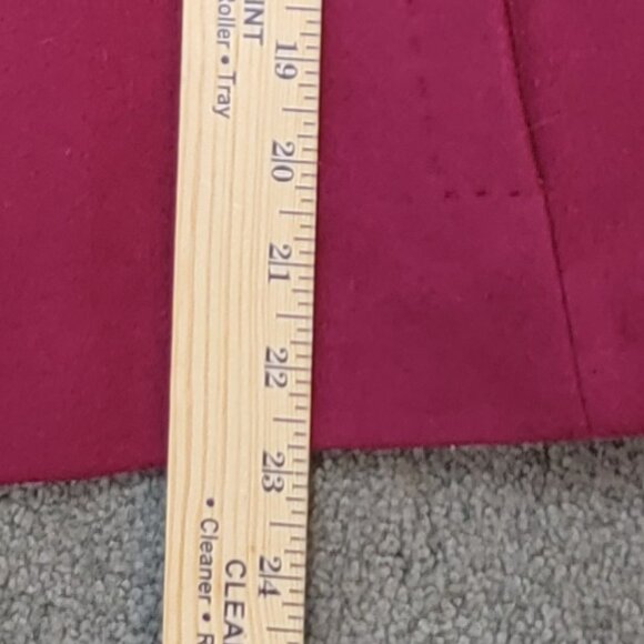 Lands' End Burgundy Wool Cashmere Blend Short Coat Jacket - 6P - Picture 11 of 14